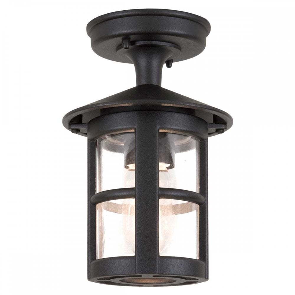 Elstead BL21A BLACK Hereford Ridgid Tube Lantern Black