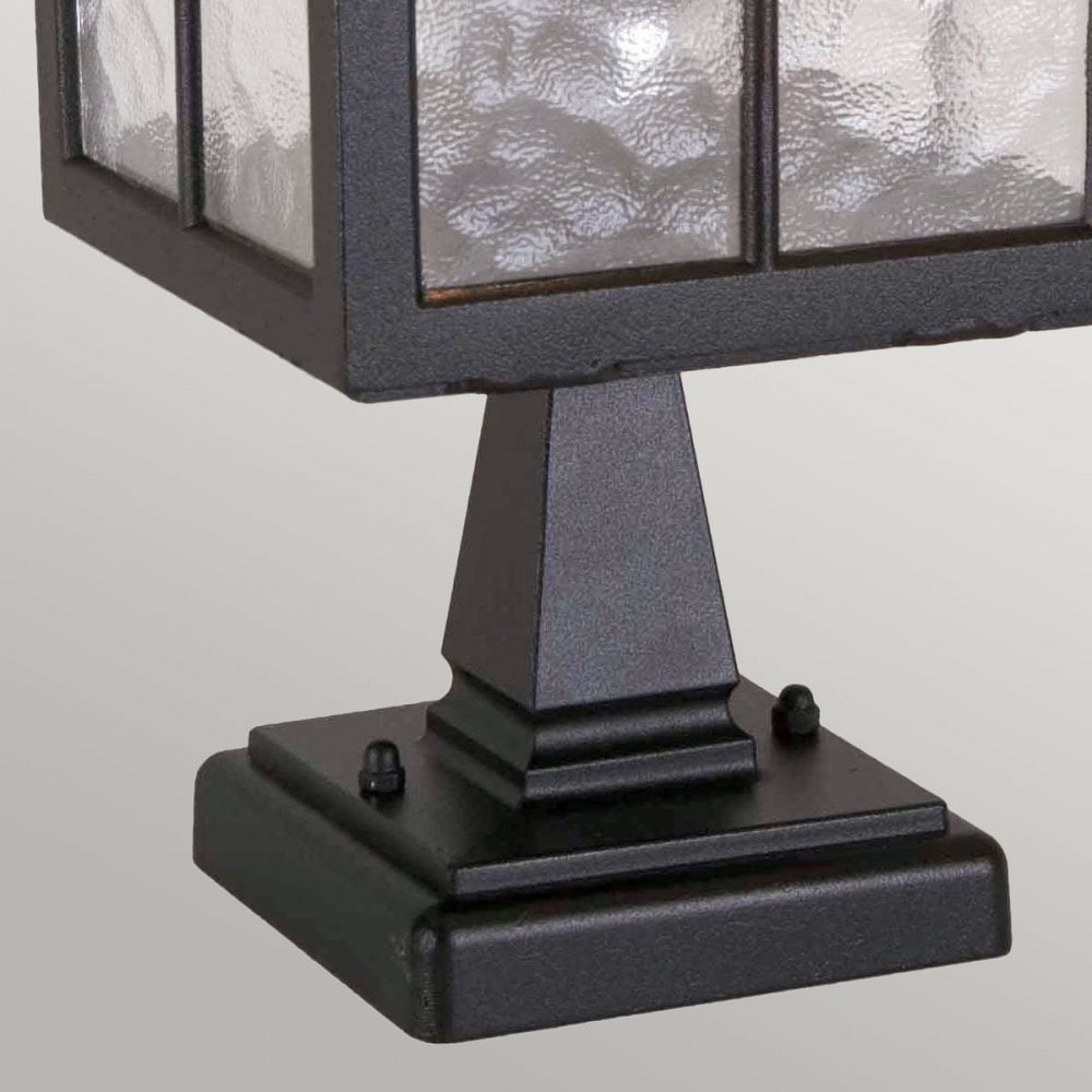 Elstead BL25 BLACK Winchester Pedestal Lantern Black