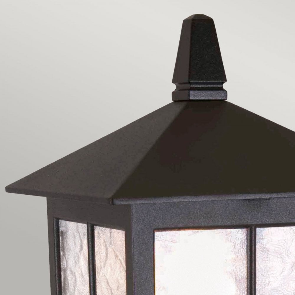 Elstead BL25 BLACK Winchester Pedestal Lantern Black