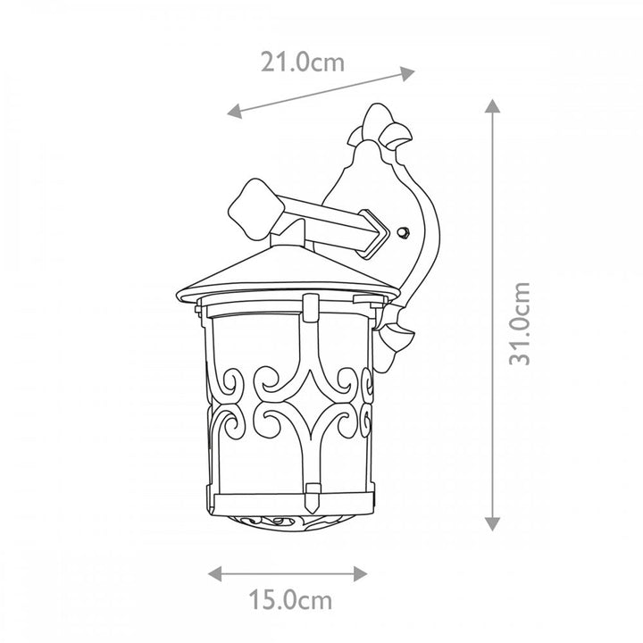 Elstead BL8 BLACK Hereford Wall Lantern Black