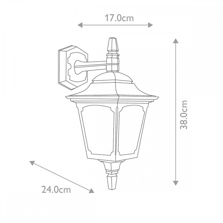 Elstead CPM2 BLACK Chapel Wall Lantern Black