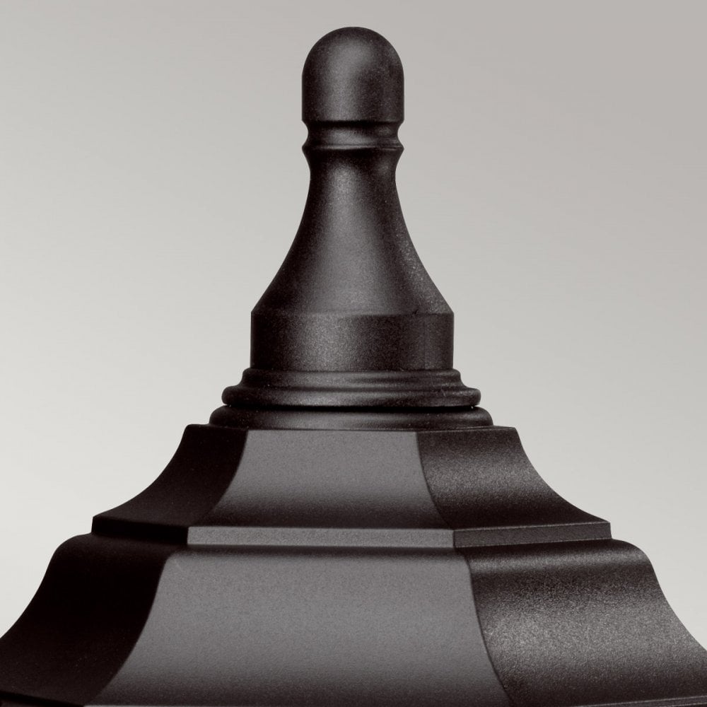Elstead KINSALE PED/POR Kinsale Pedestal/porch Lantern Black