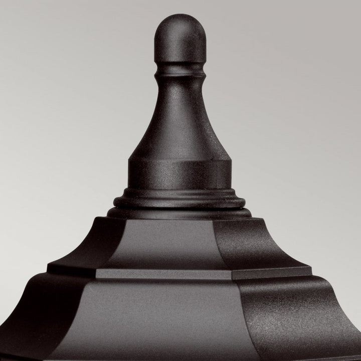 Elstead KINSALE PED/POR Kinsale Pedestal/porch Lantern Black