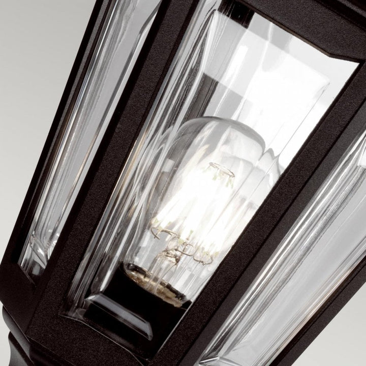 Elstead KINSALE PED/POR Kinsale Pedestal/porch Lantern Black