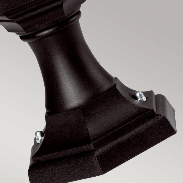 Elstead KINSALE PED/POR Kinsale Pedestal/porch Lantern Black