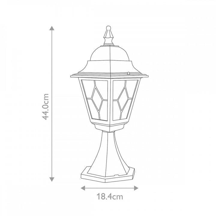 Elstead NR3 BLK Norfolk Pedestal Black