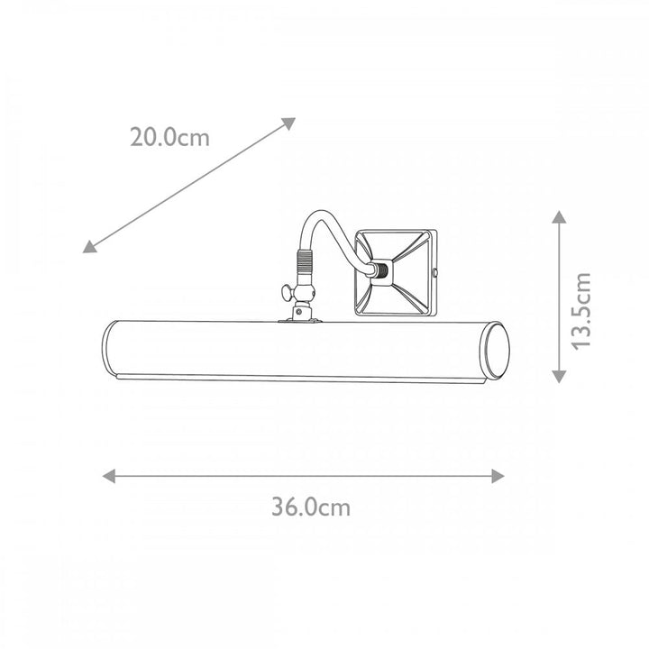 Elstead PL1/20 PB Picture Light Two Light Large Picture Light Polished Brass