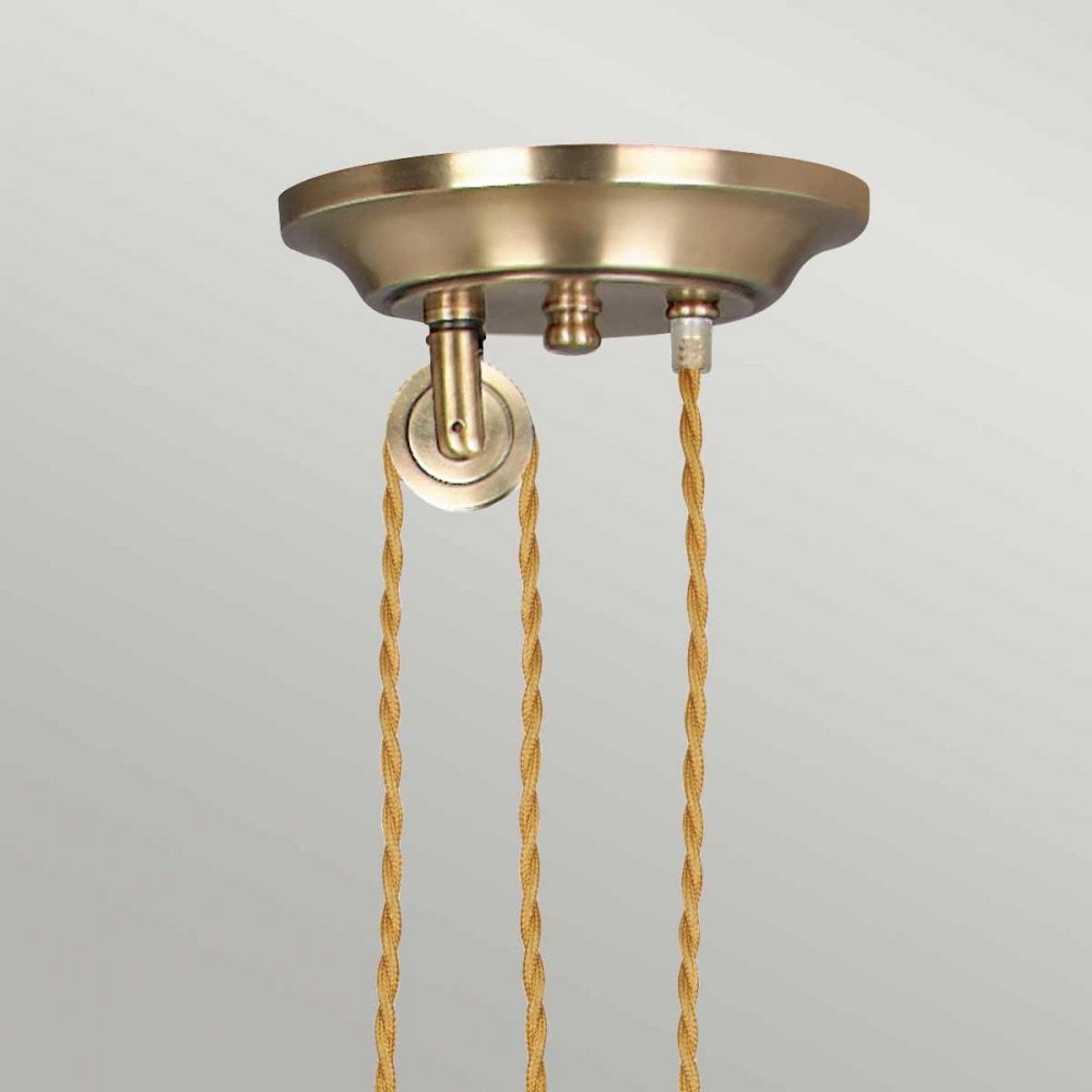 Elstead PV/P AGB Provence One Light Rise And Fall Aged Brass