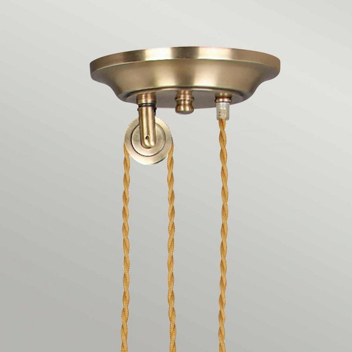 Elstead PV/P AGB Provence One Light Rise And Fall Aged Brass