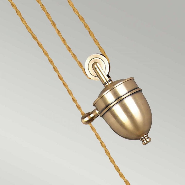 Elstead PV/P AGB Provence One Light Rise And Fall Aged Brass