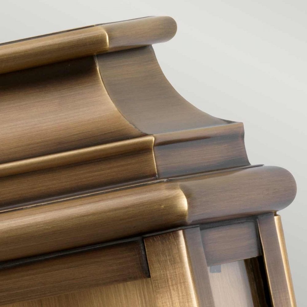 Elstead ST MARTINS BR St Martins Hand Made Flush Wall Lantern Solid Brass