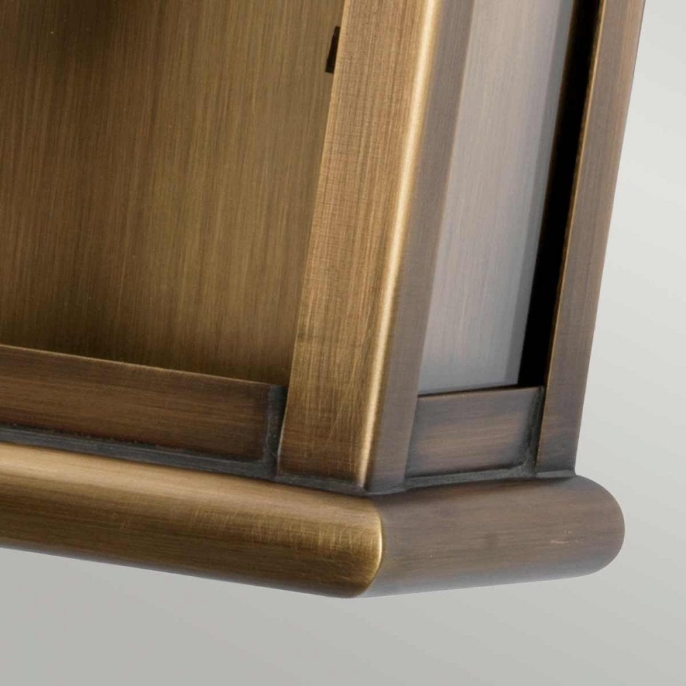 Elstead ST MARTINS BR St Martins Hand Made Flush Wall Lantern Solid Brass