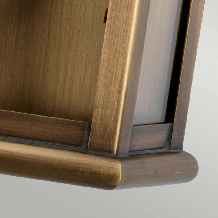 Elstead ST MARTINS BR St Martins Hand Made Flush Wall Lantern Solid Brass