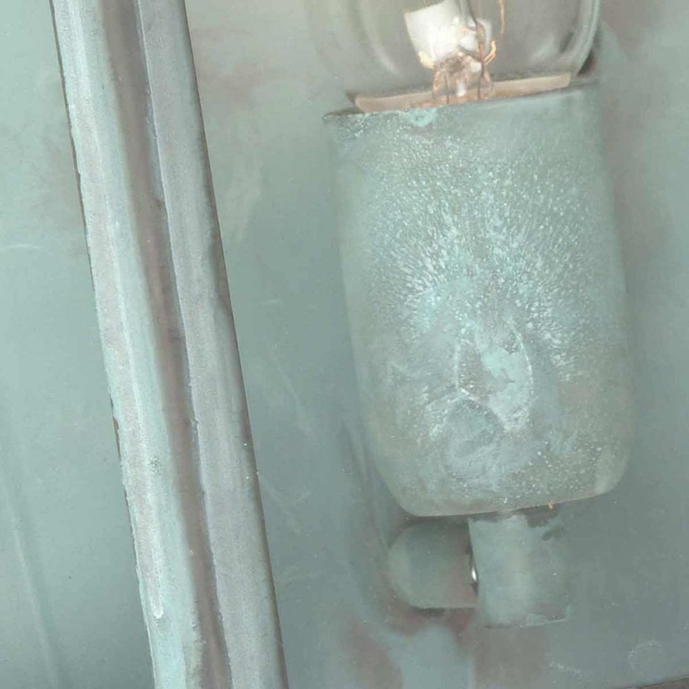 Elstead ST MARTINS V St Martins Hand Made Flush Wall Lantern Verdigris