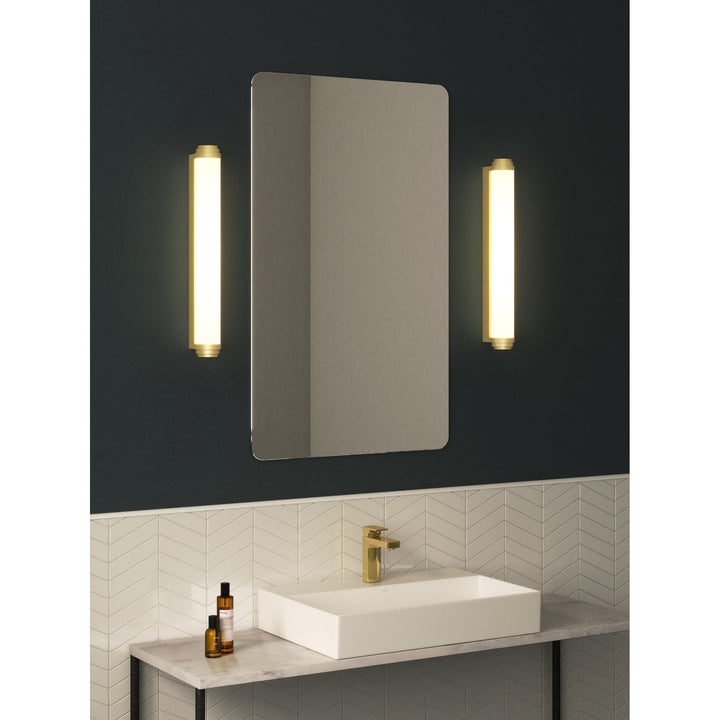 Astro 1477007 Burlington Bathroom 1 Light LED Wall Light Matt Gold