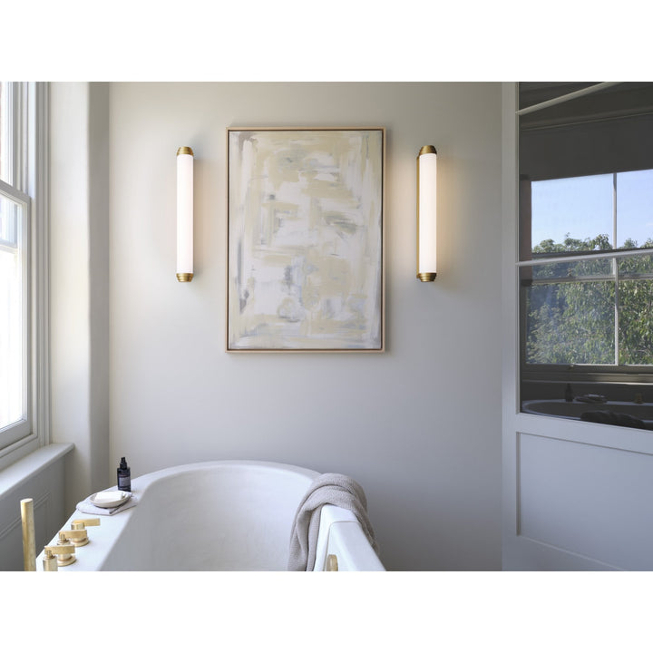 Astro 1477007 Burlington Bathroom 1 Light LED Wall Light Matt Gold