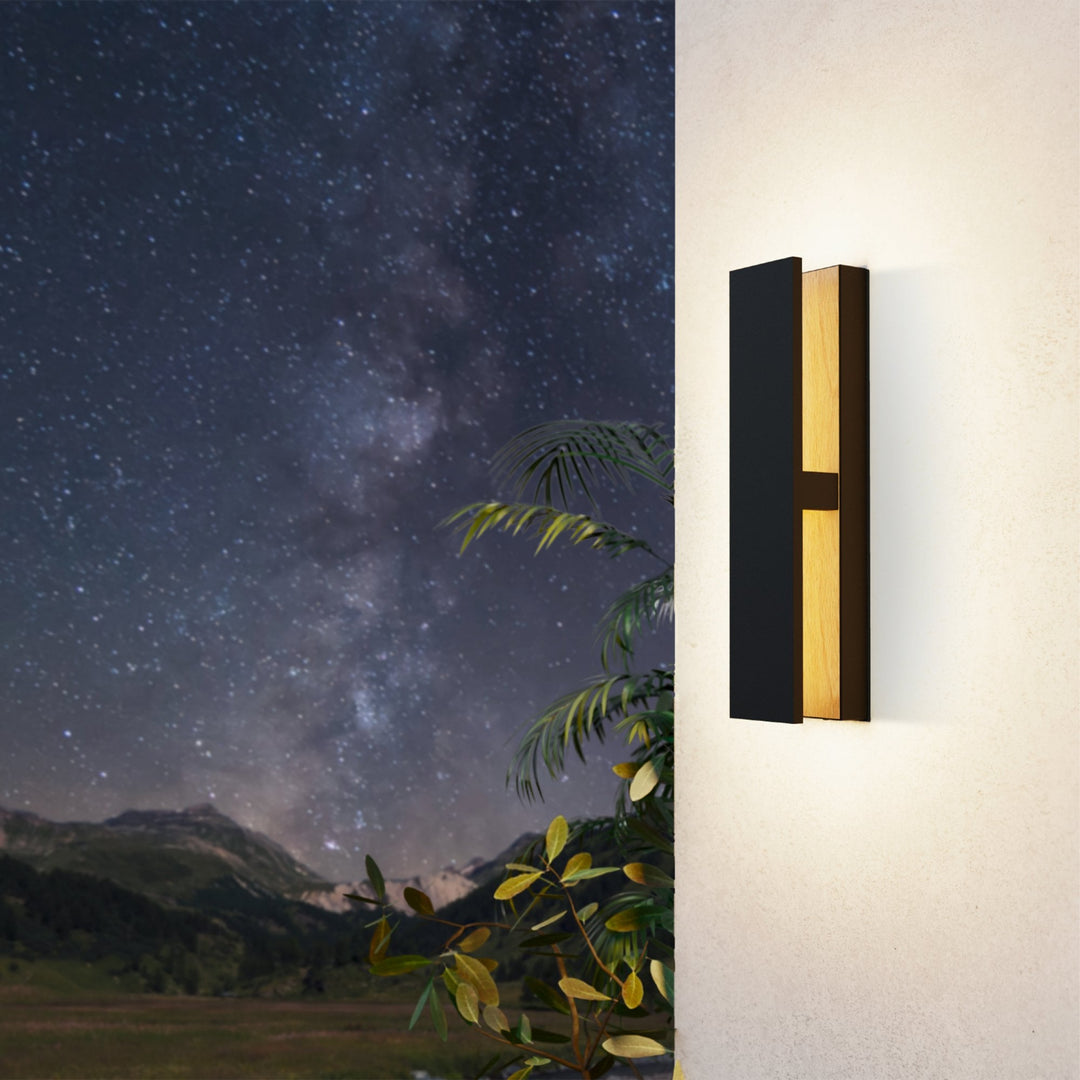 Eglo 900291 Costorio LED Outdoor Wall Light Black and Brown