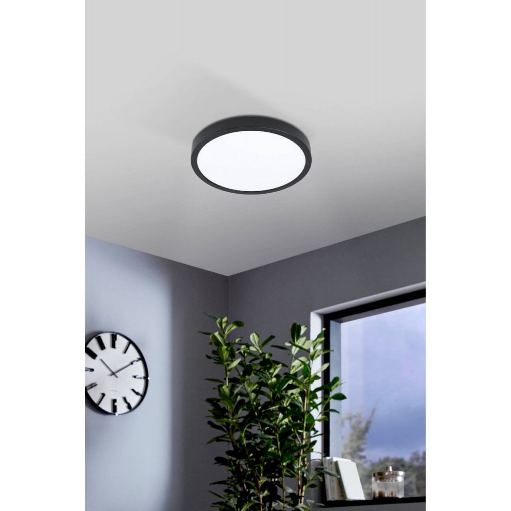 Eglo 99267 Fueva 5 1-Light LED Black Circular Ceiling Light