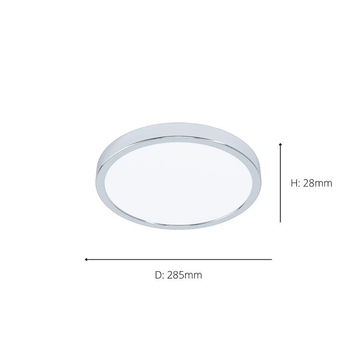 Eglo 99266 Fueva 5 1-Light LED Chrome Circular Ceiling Light