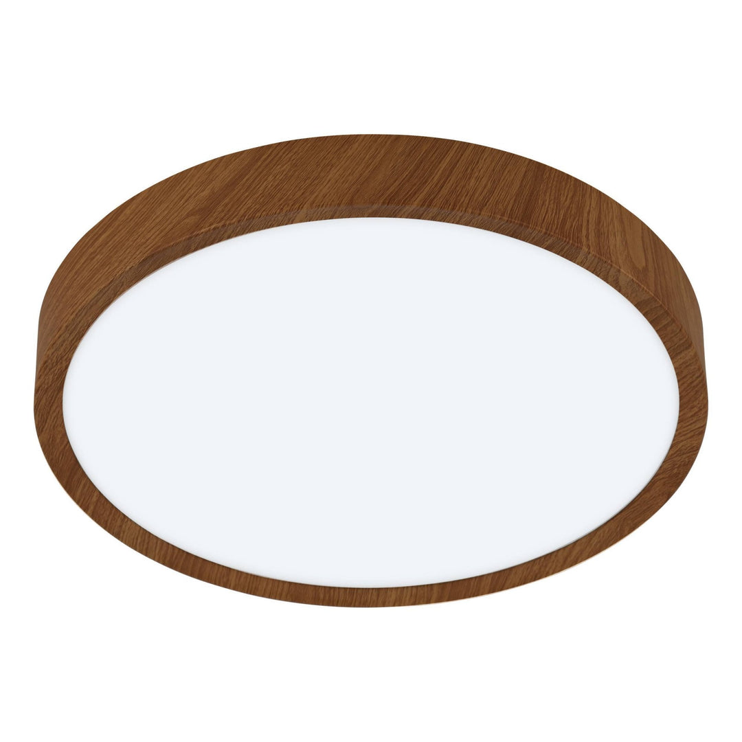 Eglo 98601 Musurita 1-Light Wood-Effect LED Circular Ceiling Light
