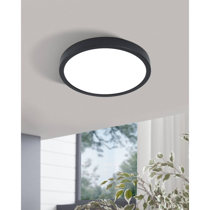 Eglo 99235 Fueva 5 LED Circular Black Surface-Mounted Light