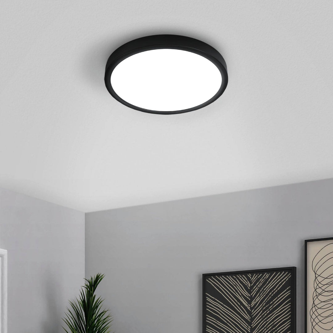 Eglo 99235 Fueva 5 LED Circular Black Surface-Mounted Light