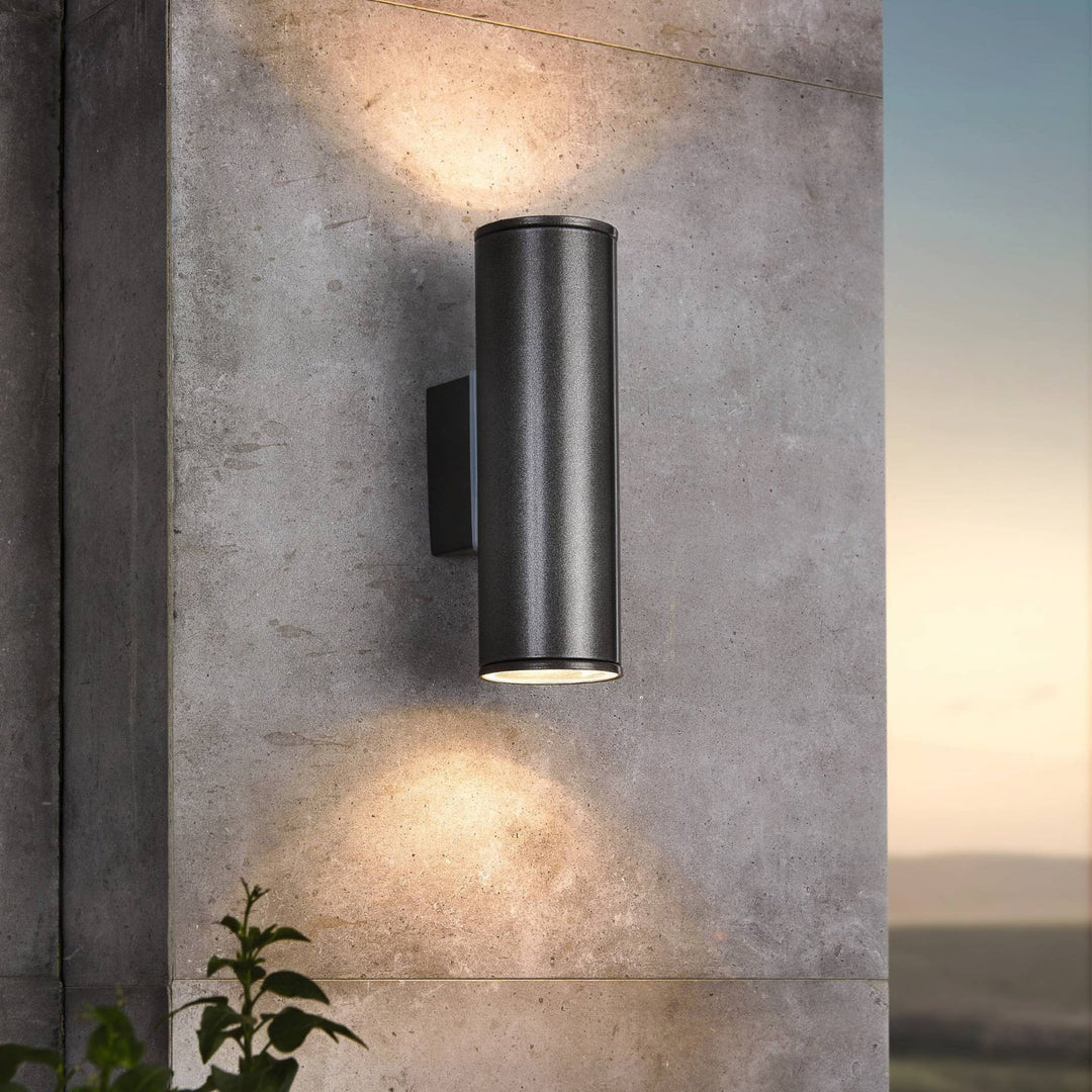 Eglo 94103 Riga 2-Light LED Up/Down Exterior Wall Light Anthracite