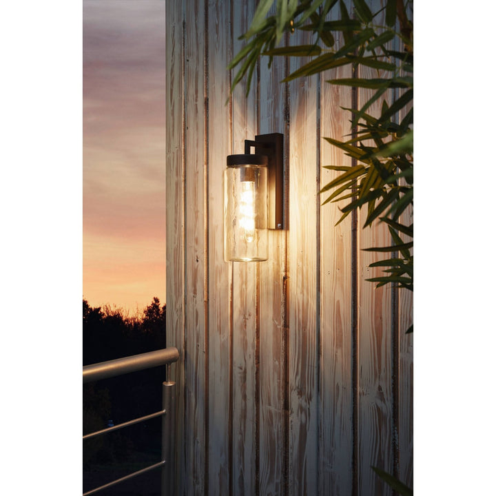 Eglo 97261 Bovolone 1-Light Modern Black Exterior Wall Lamp