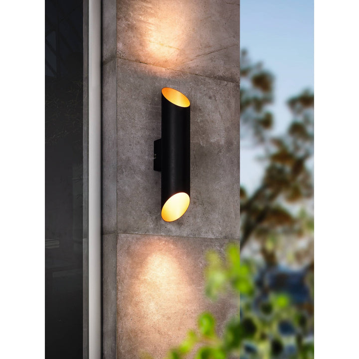 Eglo 94804 Agolada 2-Light Copper And Black Exterior Wall Light