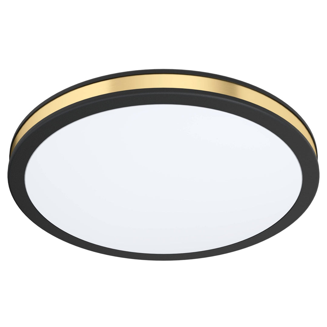 Eglo 99406 Pescaito LED Black/Gold Flush Round Ceiling Light
