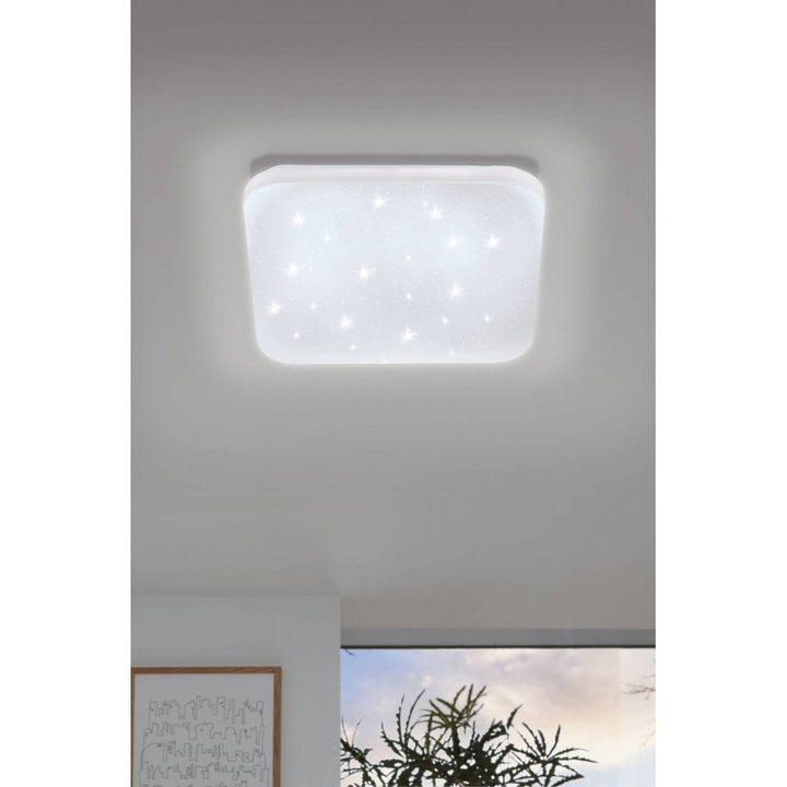 Eglo 97881 Frania-S LED Square Crystal effect Wall/Ceiling Light