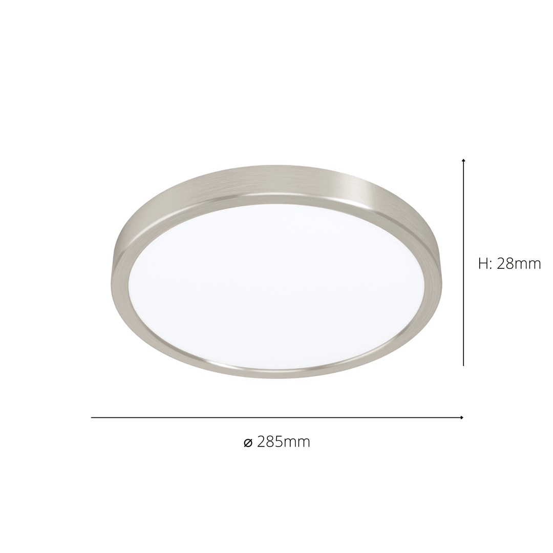 Eglo 99232 Fueva 5 LED Circular Matte Nickel Surface-Mounted Light