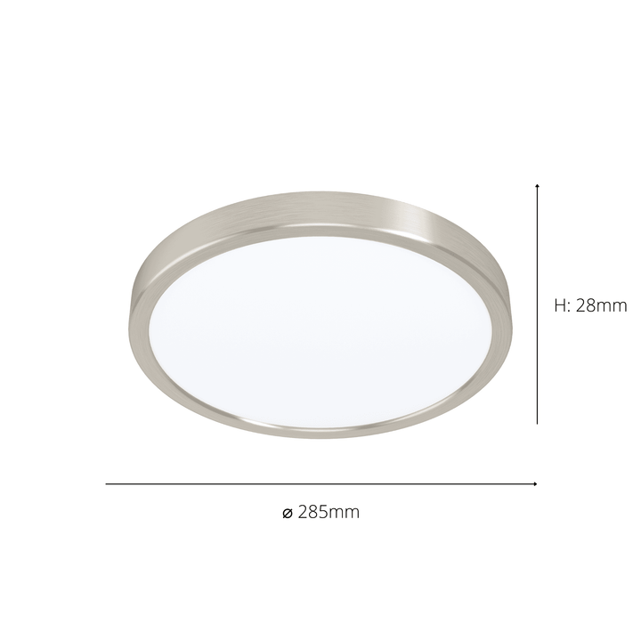 Eglo 99232 Fueva 5 LED Circular Matte Nickel Surface-Mounted Light