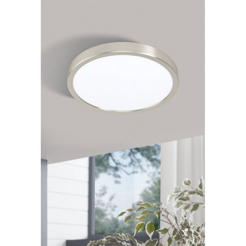Eglo 99232 Fueva 5 LED Circular Matte Nickel Surface-Mounted Light