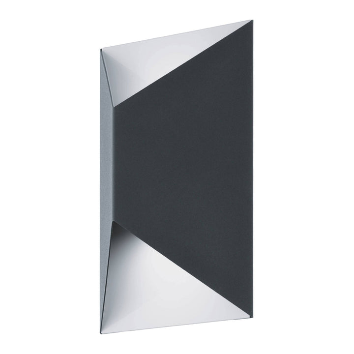 Eglo 93994 Predazzo 2-Light LED Exterior Wall Light In Anthracite And White