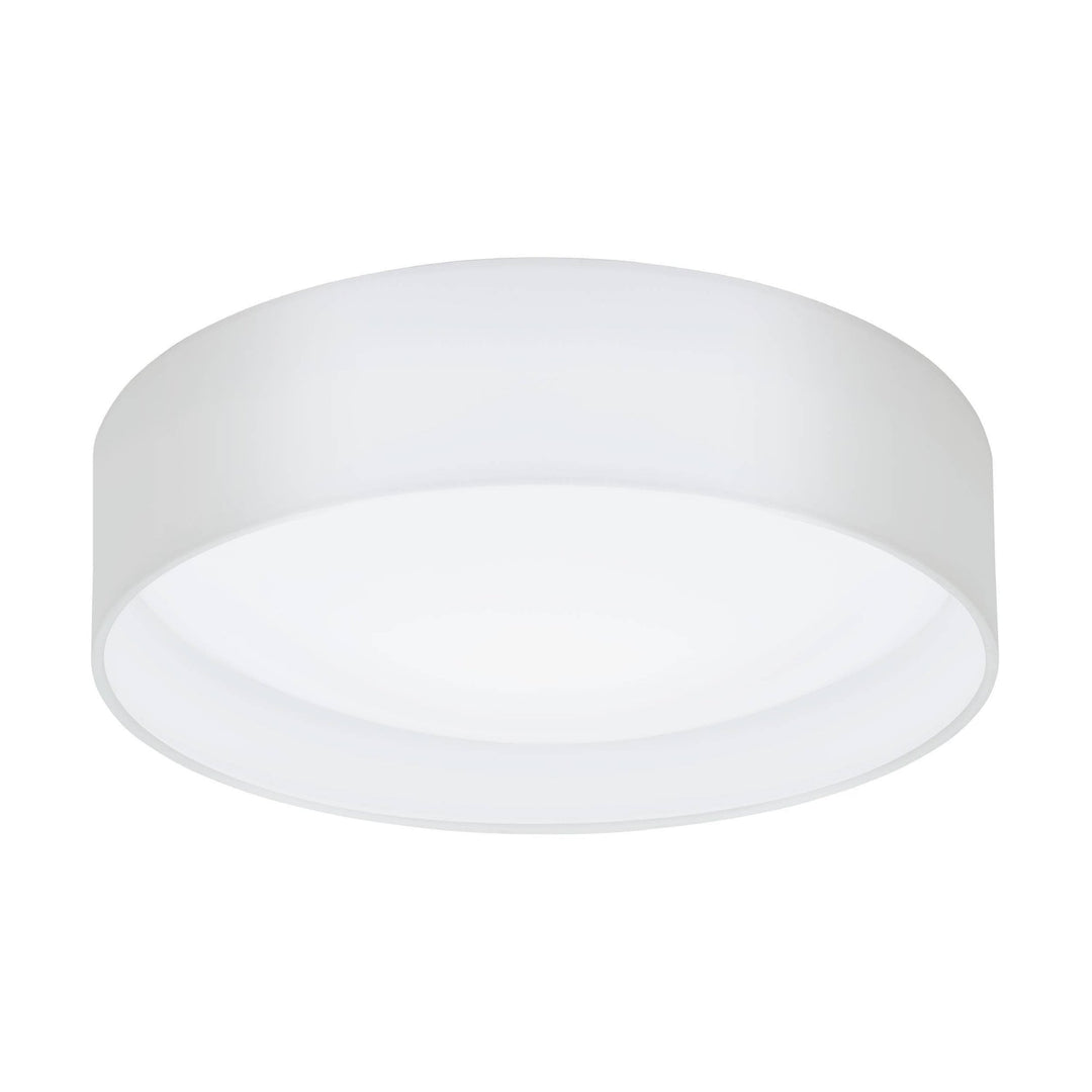 Eglo 31588 Pasteri 1-Light White Fabric LED Ceiling Light