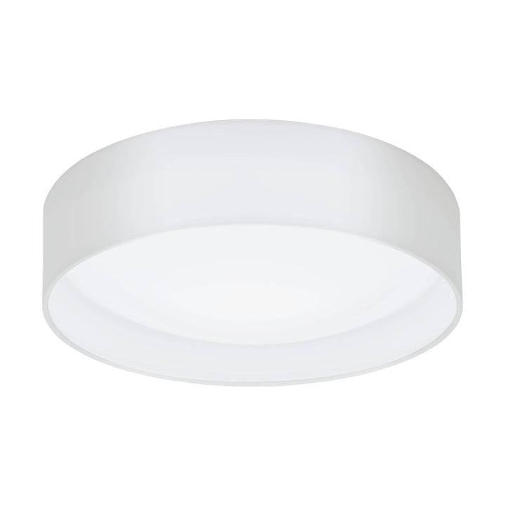 Eglo 31588 Pasteri 1-Light White Fabric LED Ceiling Light