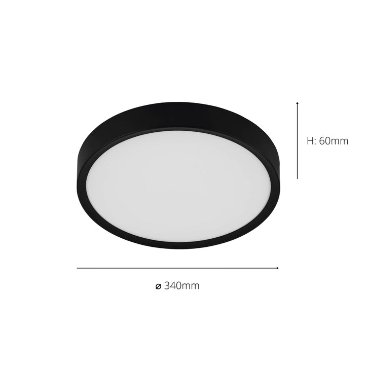 Eglo 98603 Musurita Black LED Ceiling Light