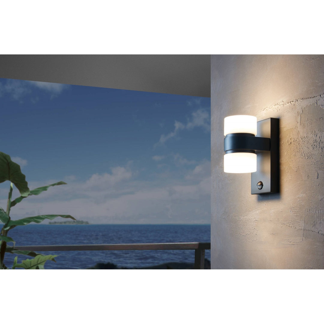 Eglo 96276 Atollari 2-Light Modern Exterior Wall Light With Sensor