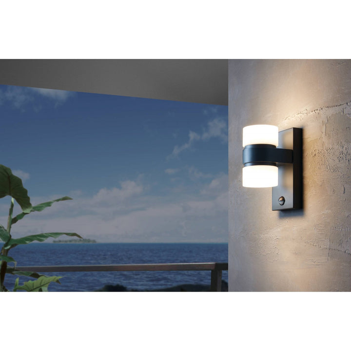 Eglo 96276 Atollari 2-Light Modern Exterior Wall Light With Sensor