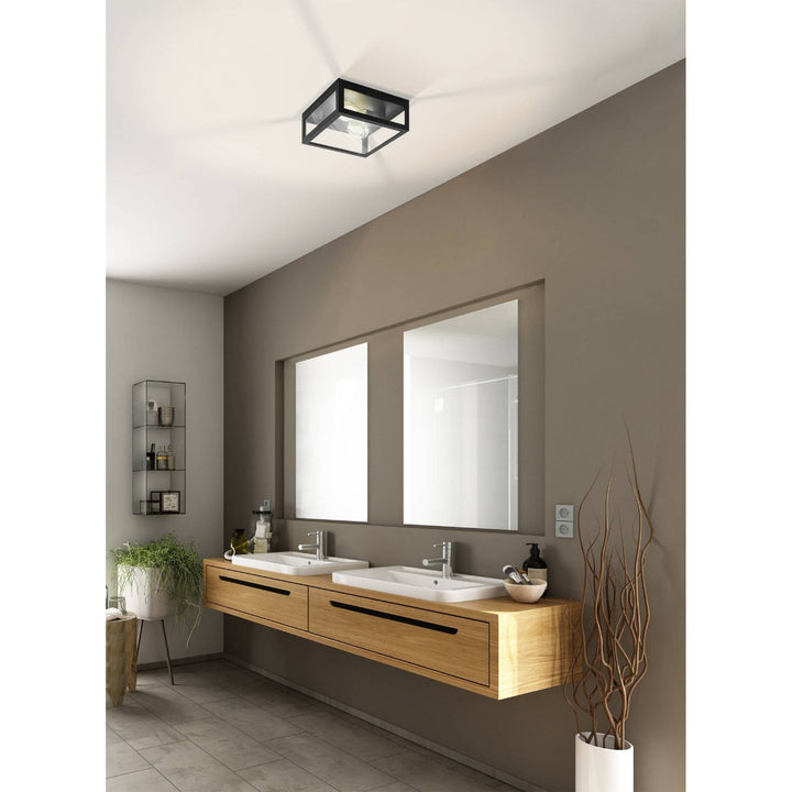 Eglo 99122 Amezola 2-Light Caged Wall or Ceiling Light