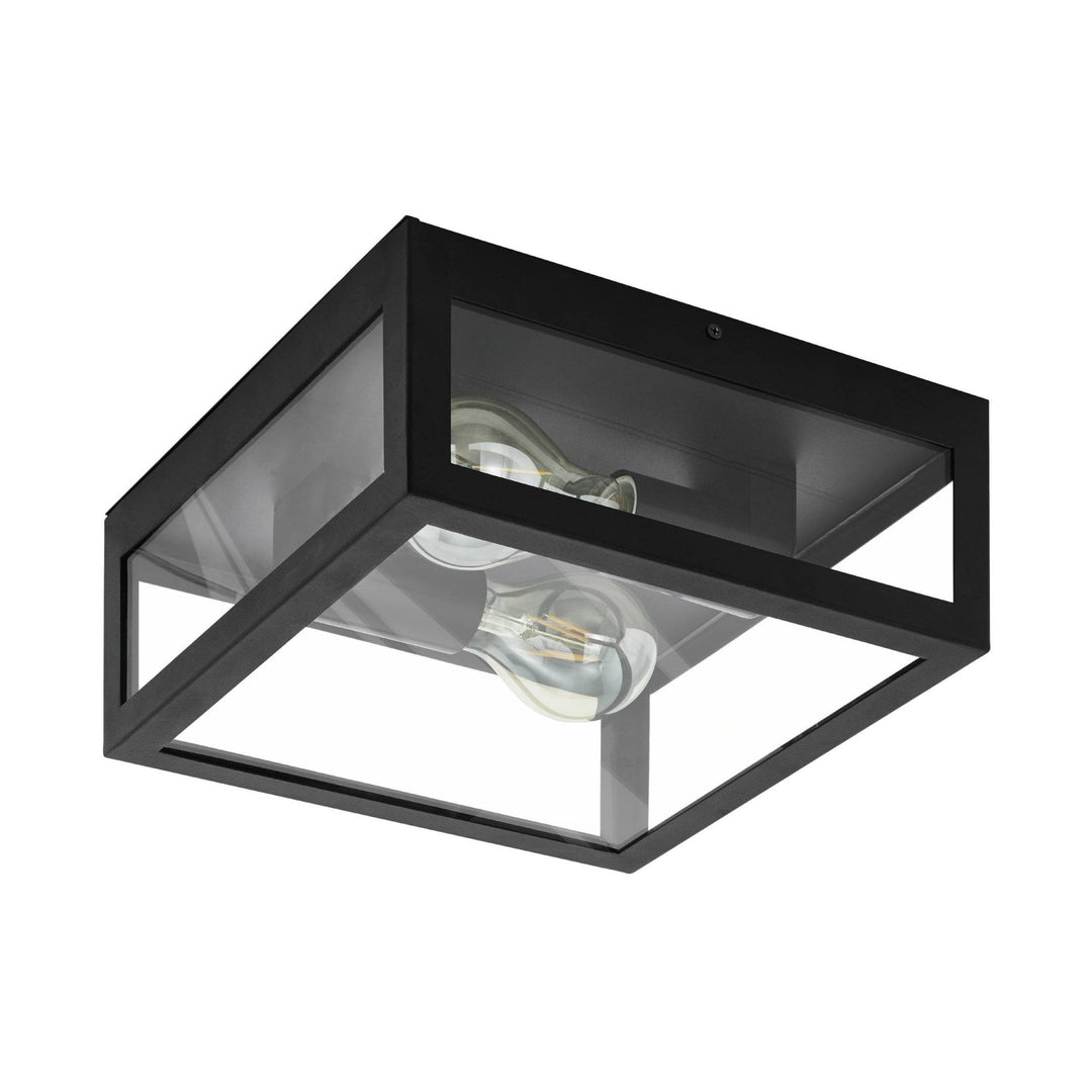 Eglo 99122 Amezola 2-Light Caged Wall or Ceiling Light