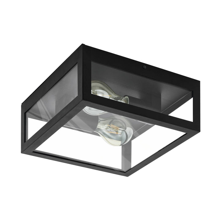 Eglo 99122 Amezola 2-Light Caged Wall or Ceiling Light