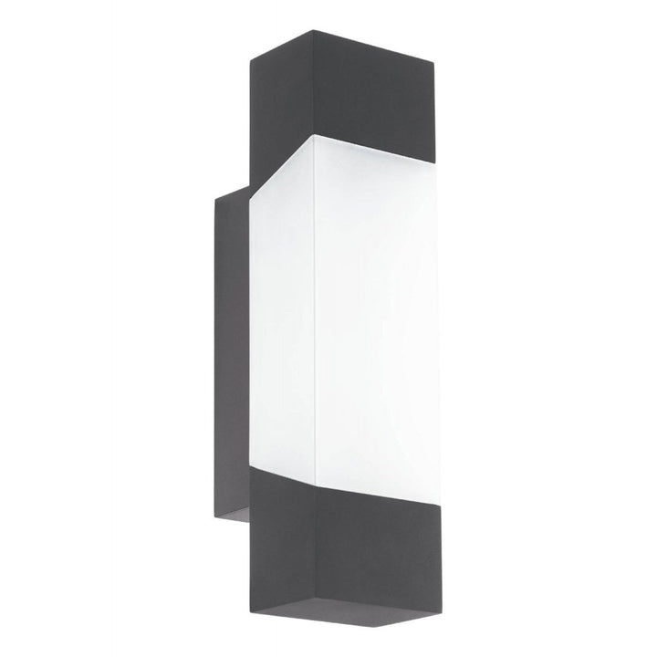 Eglo 97222 Gorzano LED Anthracite/Satin Glass Exterior Wall Light