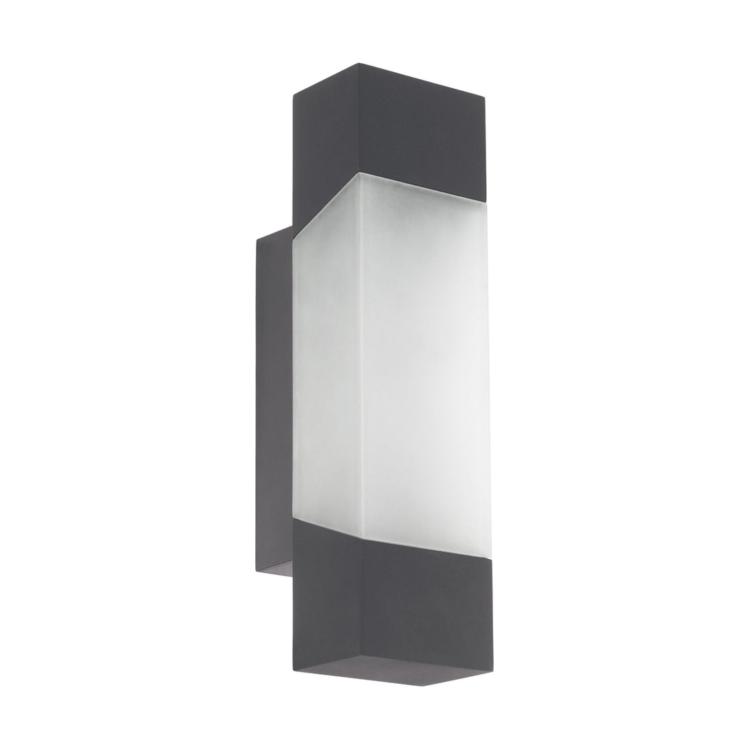 Eglo 97222 Gorzano LED Anthracite/Satin Glass Exterior Wall Light