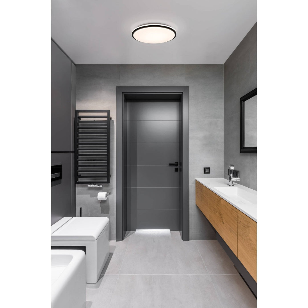 Eglo 900366 Pinetto LED White/Black Circular Ceiling Light