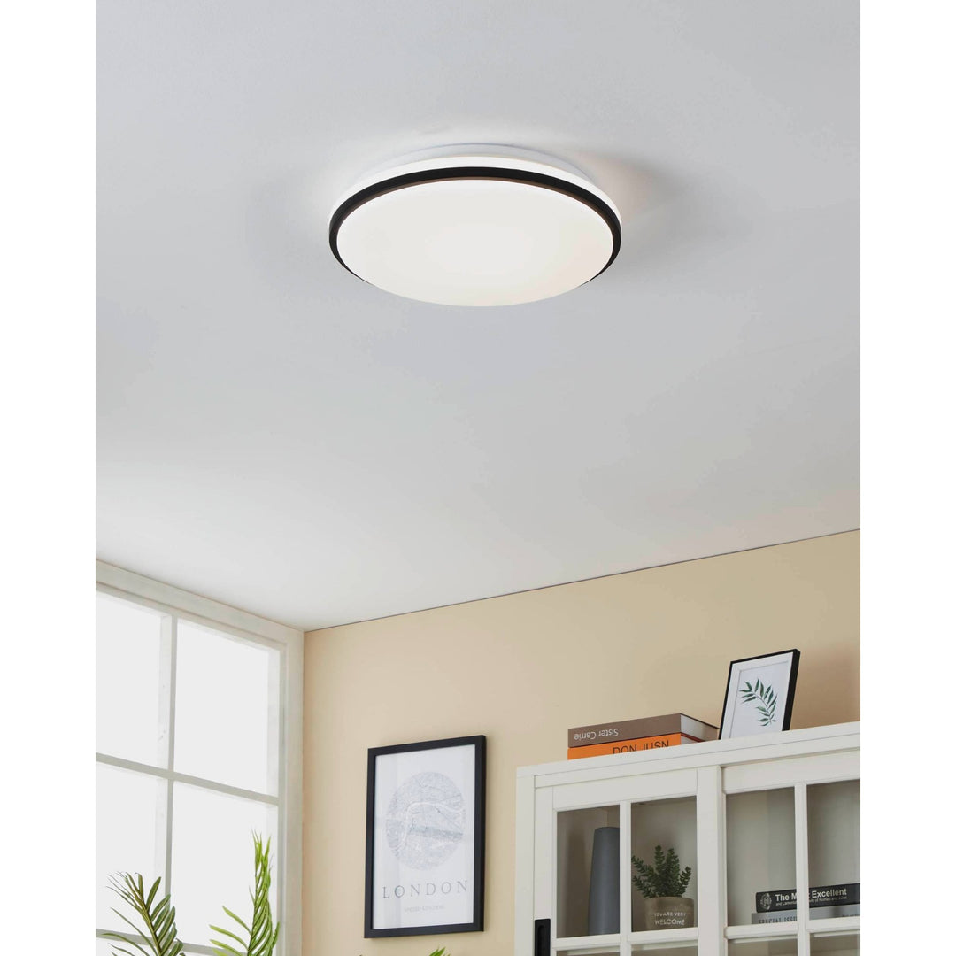 Eglo 900366 Pinetto LED White/Black Circular Ceiling Light