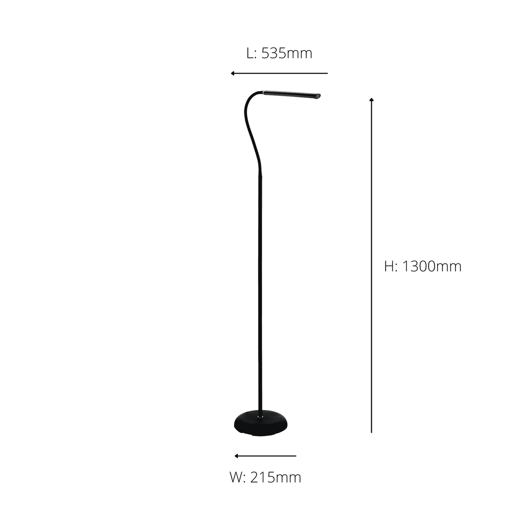 Eglo 96439 Laroa 1-Light LED Touch Black Floor Lamp