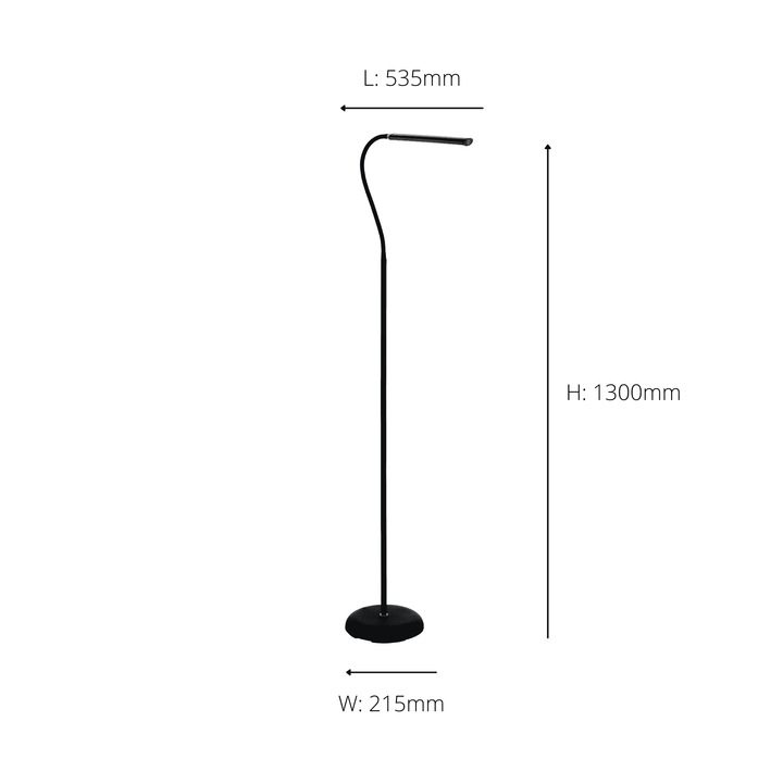 Eglo 96439 Laroa 1-Light LED Touch Black Floor Lamp