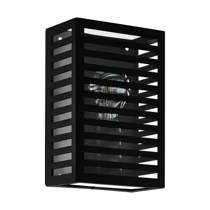 Eglo 900136 Alamonte 3 Black Caged Outdoor Wall Light